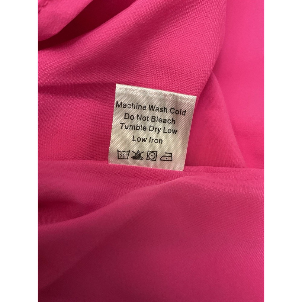 Tuckernuck Bow Dress Womens M Hot Pink Cameron Eubanks Wimberly NWT - Picture 11 of 12